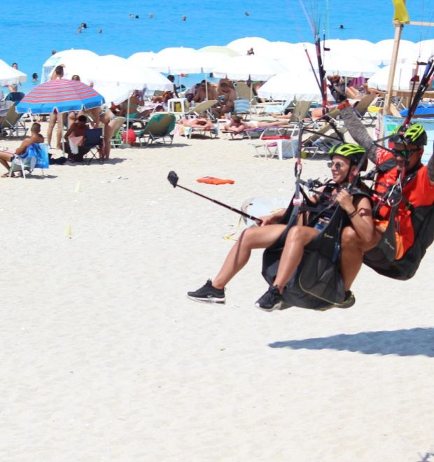 paragliding beach