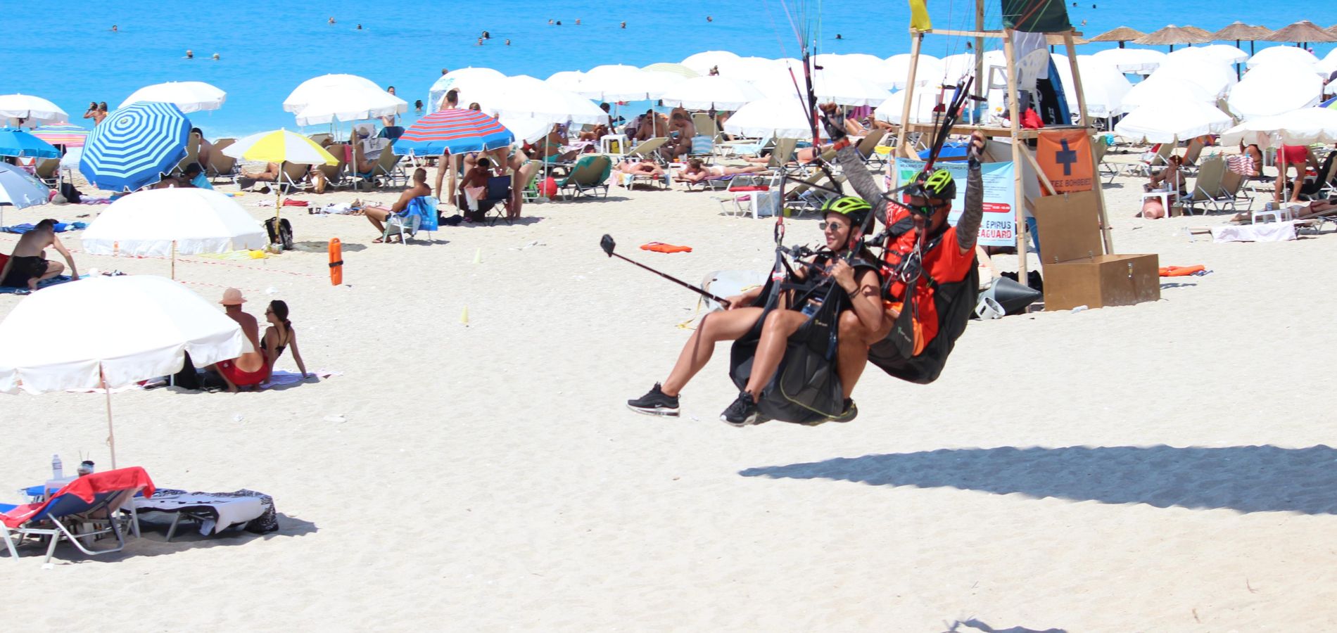 paragliding beach